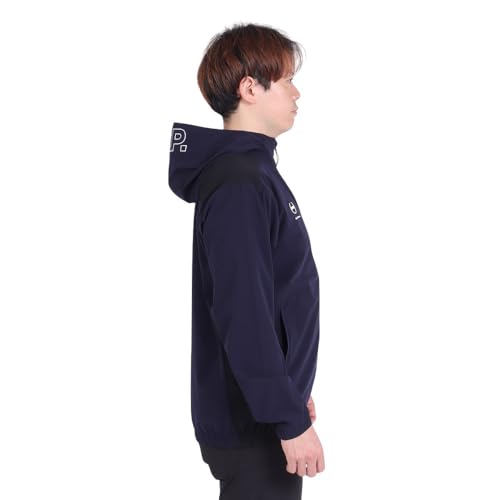 Move Sports Men's AIRY TRANSFER TOUGH Light Rip Hoodie with Hood Logo, Full-Zip Hoodie with Front Opening, 4-Way Stretch, Water-Repellent, Shape-Retai