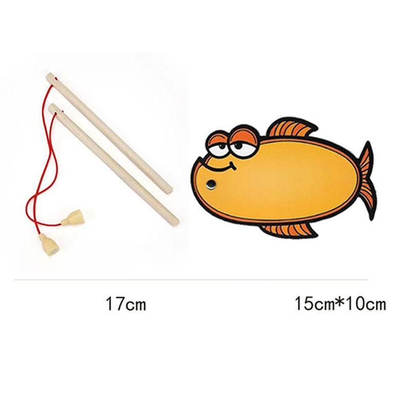 Fish-shaped Dry Erasable Cards With Magnetic Fishing Rod Teaching Aid Wirting Cards Kids DIY Educational Learning Montessori Toy