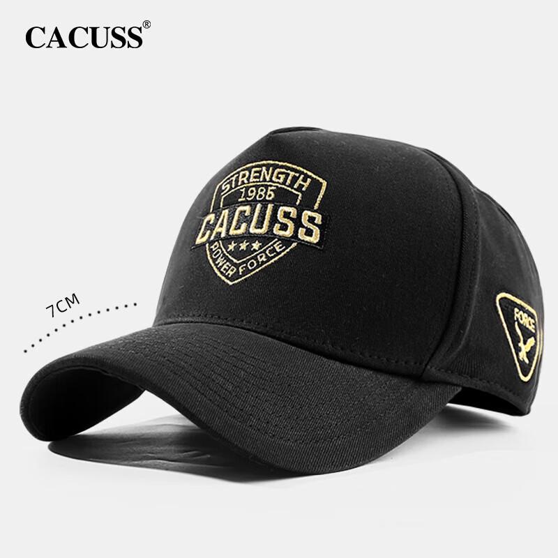 CACUSS Men s High Crown Curved Brim Baseball Cap M (56-59cm)