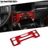 Red Central Control Air Conditioner Switch Adjust Trim Cover For Ford F150 +