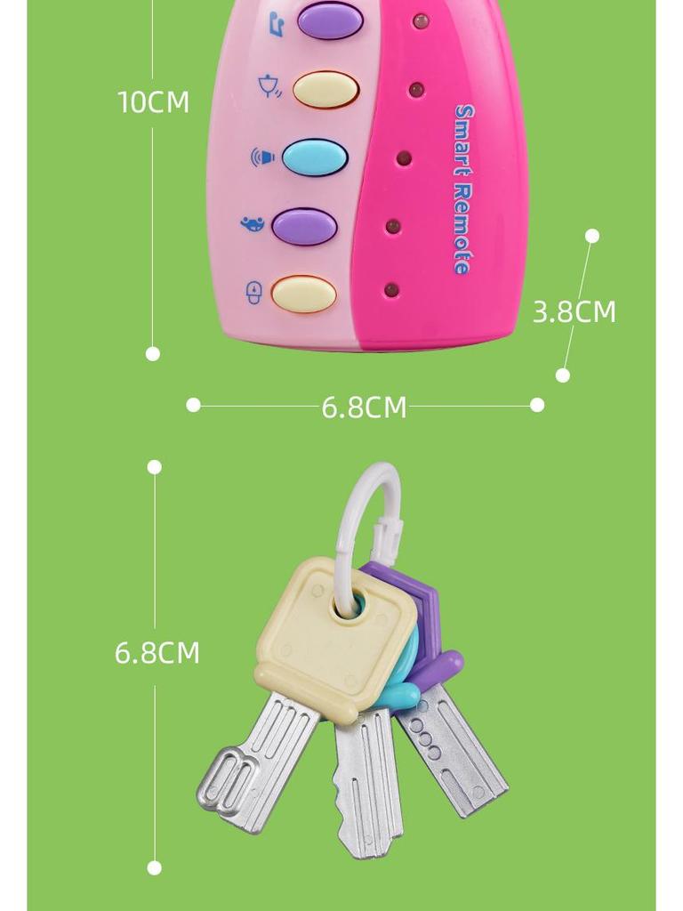 Infant Educational Toy Car Keys with Lights & Music