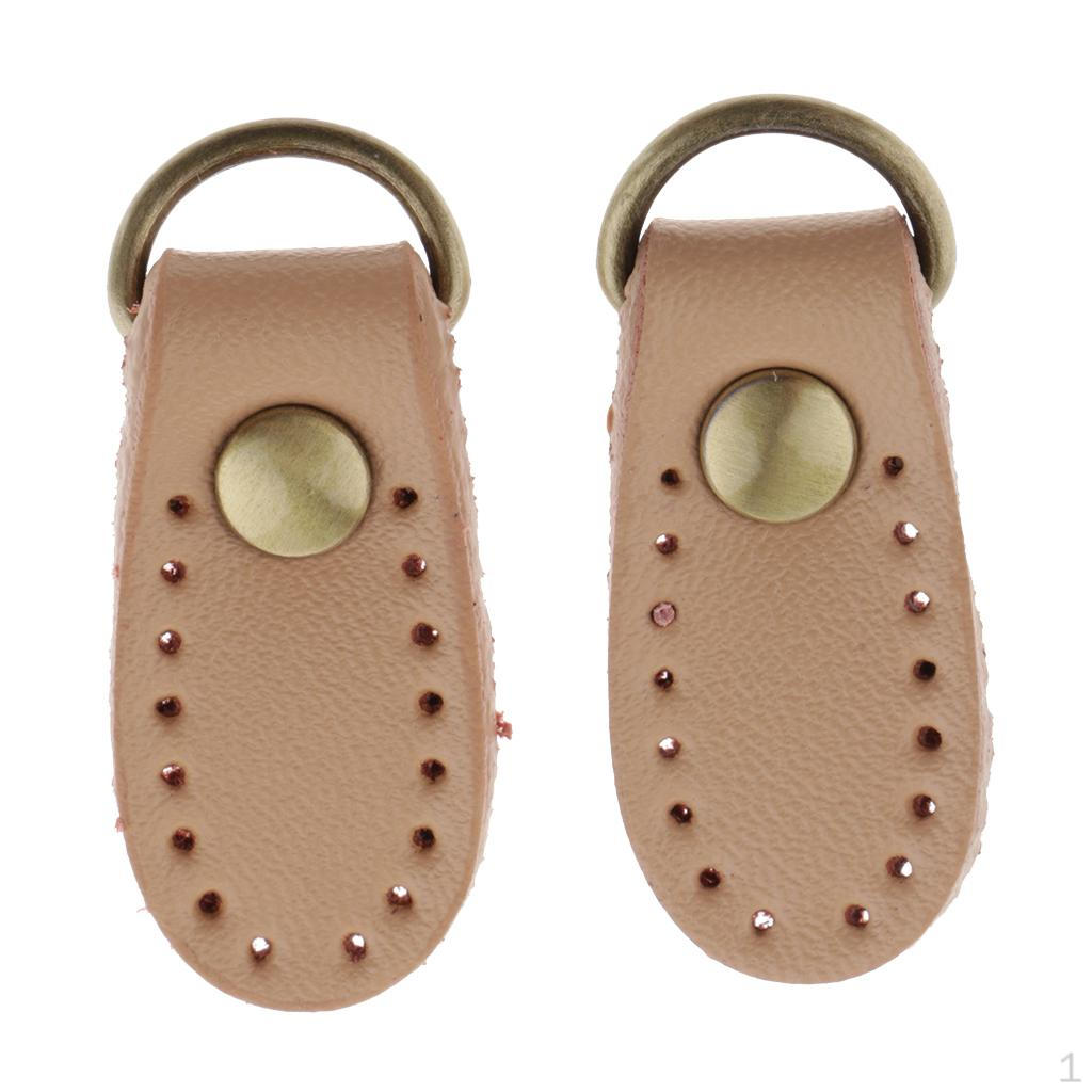 

1 пара черных, бежевых пришивных кожаных сумок с пряжками и пряжками для сумок