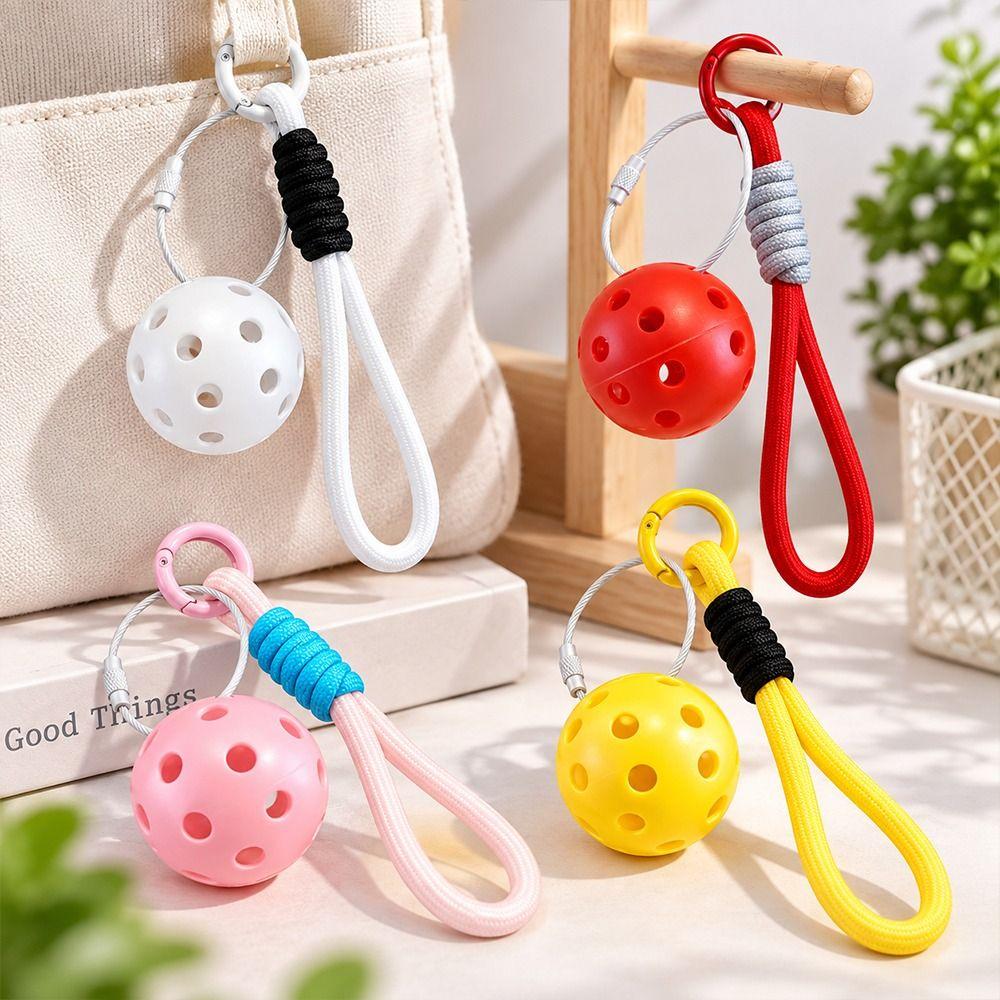 Detachable Pickleball Pendant Mini Pickleball Key Ring New Fitness Series Pendant  Bag Accessories