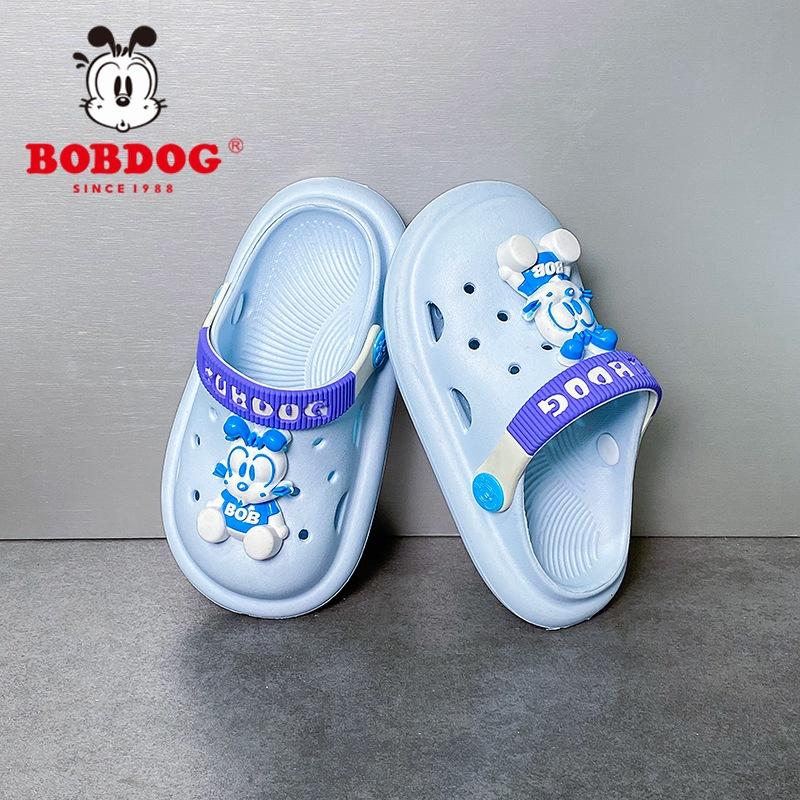 Babu bean children's hole shoes 2025 summer new boy baby indoor non-slip ultra-light bag head princess sandals