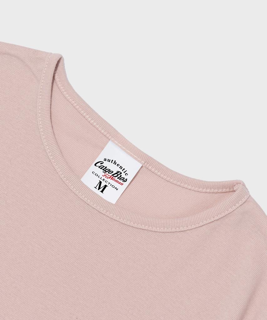 CARGOBROS FOR WOMAN Dot Logo Short Sleeve T-Shirt (Pink)