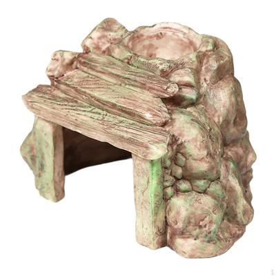 Reptilienversteckhöhle Aquarium Habitat Dekor Ornament Harz Versteck für Fische