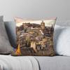 Edinburgh Morning Square Pillowcase Polyester Linen Velvet Pattern Zip Decorative Car Cushion Cover
