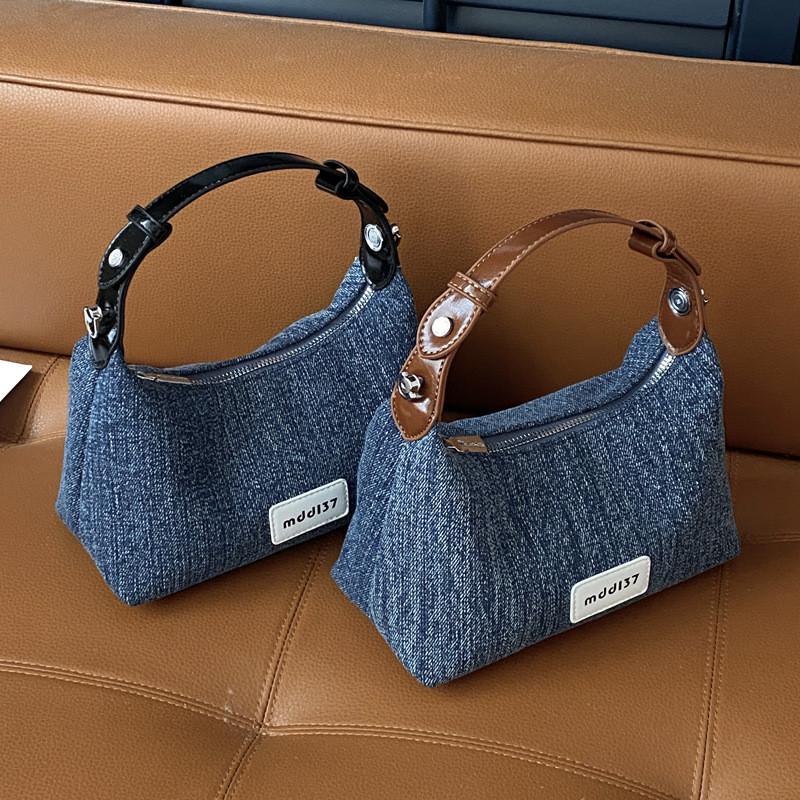 IELGY Ladies Messenger Bag Denim Fashionable All-Match Can Be Carried In Hand