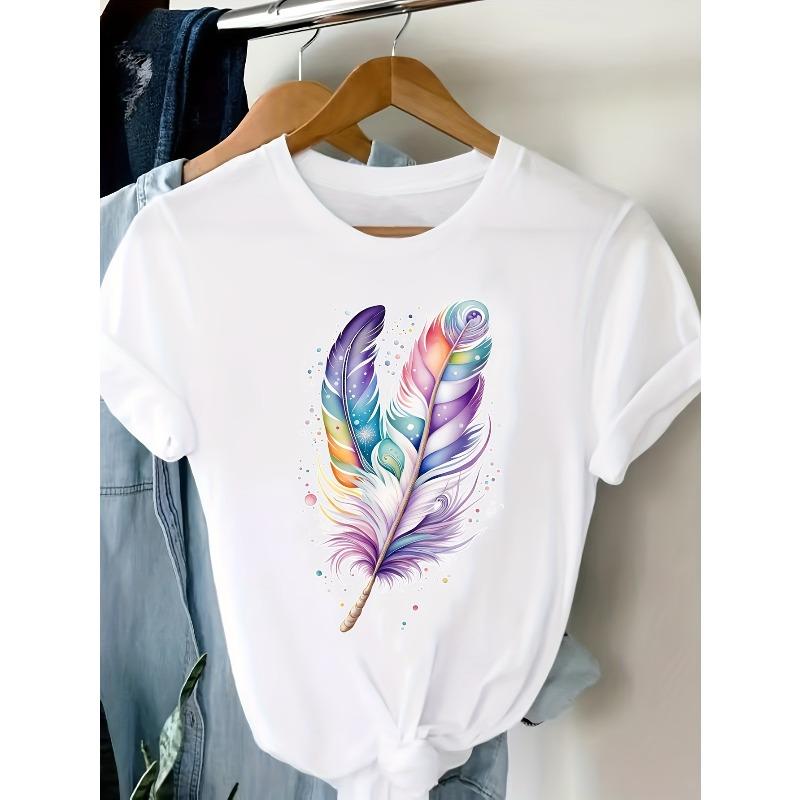 

Женская эластичная и удобная повседневная футболка европейского размера S белый