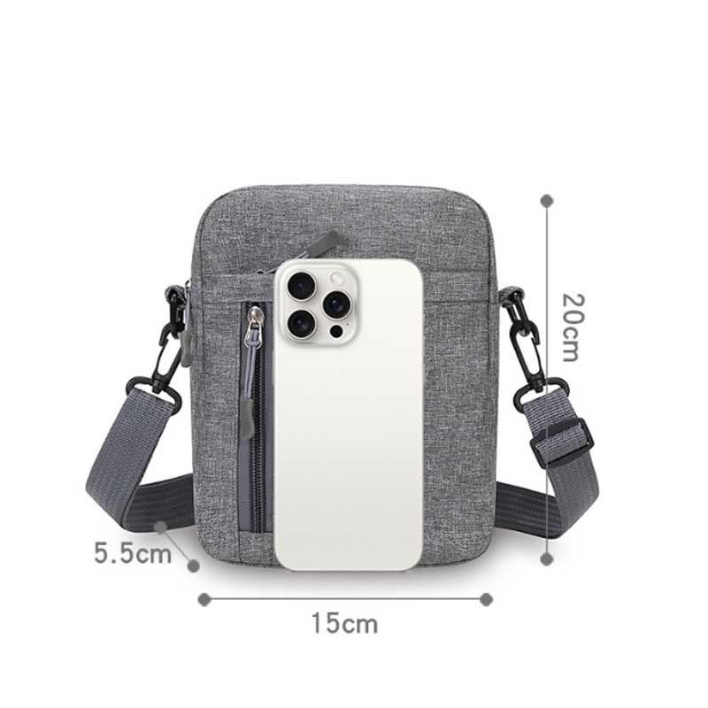 Men's Outdoor Small Shoulder Bag Nylon Portable Commuter Shoulder Bag Casual Versatile Multi-Component Crossbody Bag Handbag