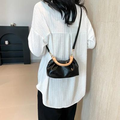 Sacs hobo compacts en PU tendance, à porter à l'épaule et en bandoulière, sensation de luxe, style fille tendance