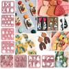 Large Size and Small Size Clay Polymer Plastic Earring Mold Clay Cutting Diy Basic Geometry Soft Pottery Earring Mold