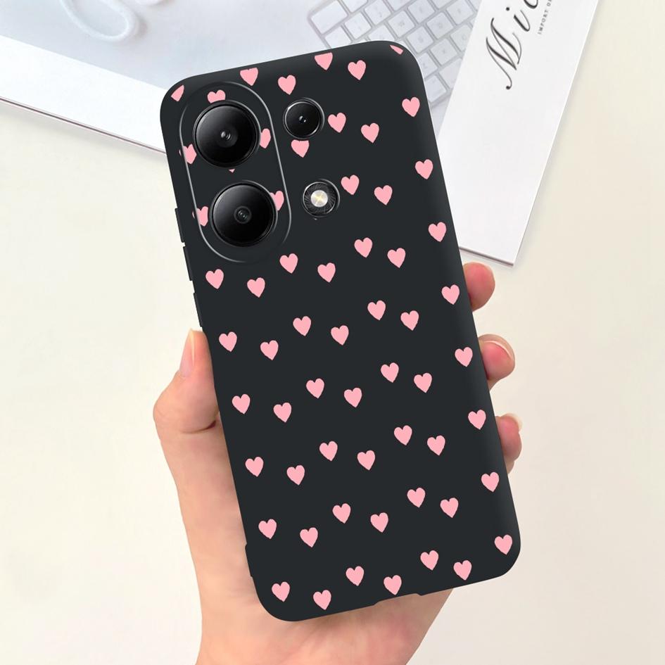 For Xiaomi Redmi Note 13 Pro Plus 5G Case Fashion Girls Love Heart Fundas Soft Silicone Cover For Redmi Note 13 Pro 4G 5G Bumper