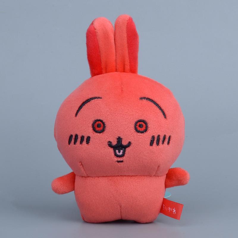 Usaqi Red Chiikawa Head Shaped Pendant Plush Pendant Gift For Kids And Teens