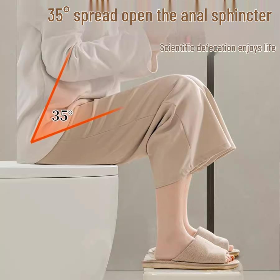 Non-Slip Thickened Toilet Squatting Footstool for Kids & Adults