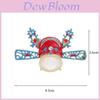 Traditional Opera Mask Brooch With Zinc Alloy For Wedding Groom Bride Accessories