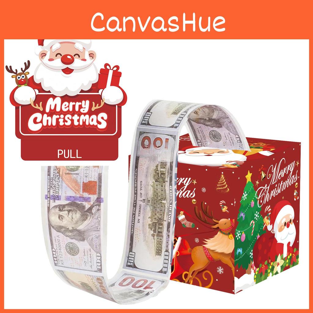 Red Christmas Theme Pattern Gift Surprise Box Holiday Decoration Prop Atmosphere