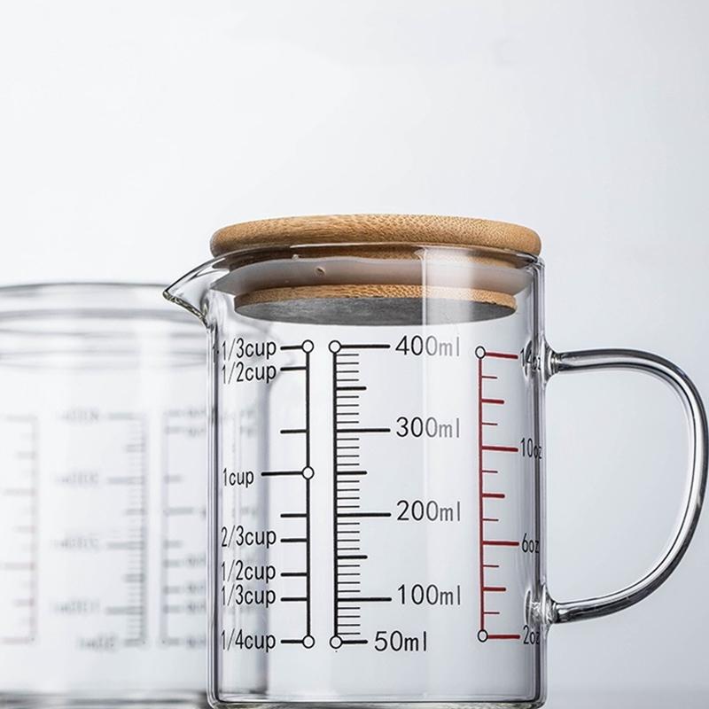 Glass Measuring Cup Household Food Grade High Borosilicate Glass Glass Convenient Durable Measuring Tools And Scales With Handle