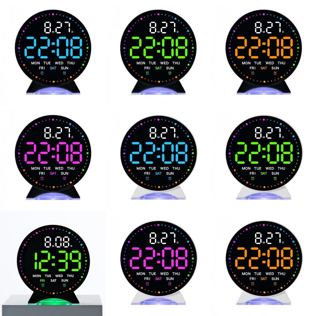 Modern Digital Led Alarm Clock With Night Light And Calendar For Bedroom Decor
