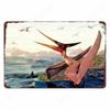 Dinosaur Retro Metal Tin Sign Wall Decor 20x30cm