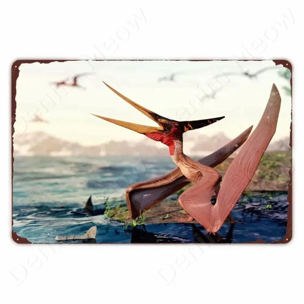 Dinosaur Retro Metal Tin Sign Wall Decor 20x30cm