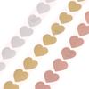 300Pcs/Roll Heart Scratch Off Stickers Labels Scratch Sticker Label Stationery Diy Handmade Game Sticker Self-Adhesive Stickers