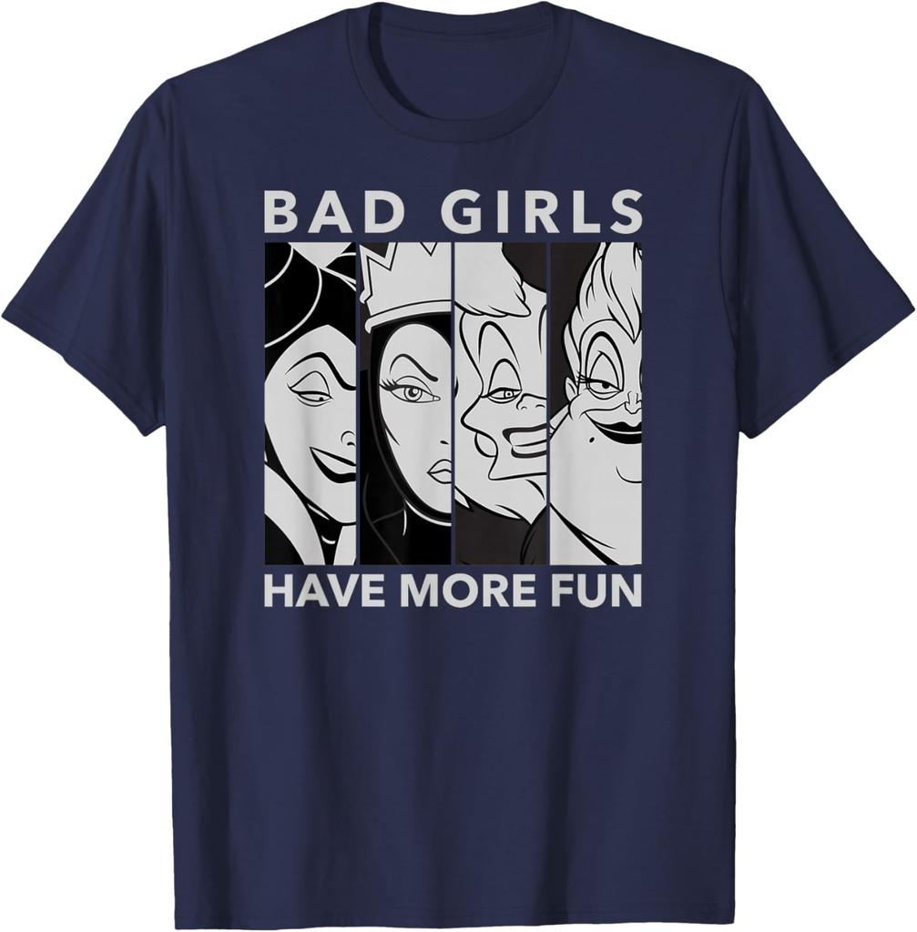 Disney Villains Bad Girls Fashion Casual T-Shirt S-4XL