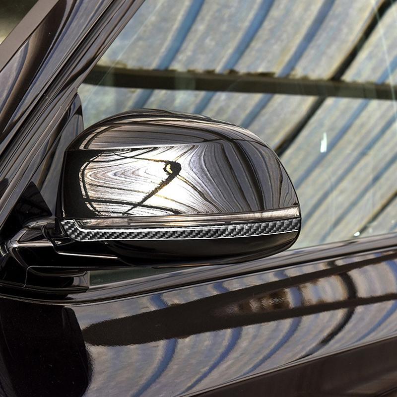 For BMW X5 X6 F15 F16 14-18 2pc Real Carbon Fiber Mirror Cover Moulding Side Mirror Wing Mirror Cover