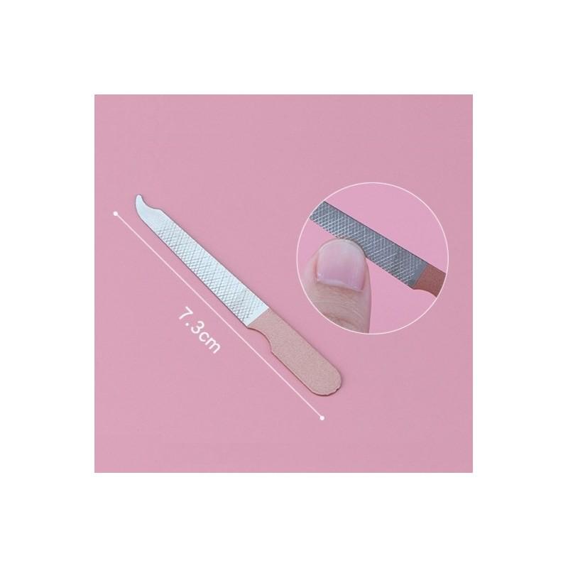 Zestaw Akcesoriów Do Manicure W Etui Różowa Świnka 7W1 Ak07