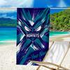 Custom Name Beach Towel Space Hornets Logo Beach Towel, Soft Microfiber, Gift for Her/Him, Birthday, for Pool, Beach, Travel, Fan gifts