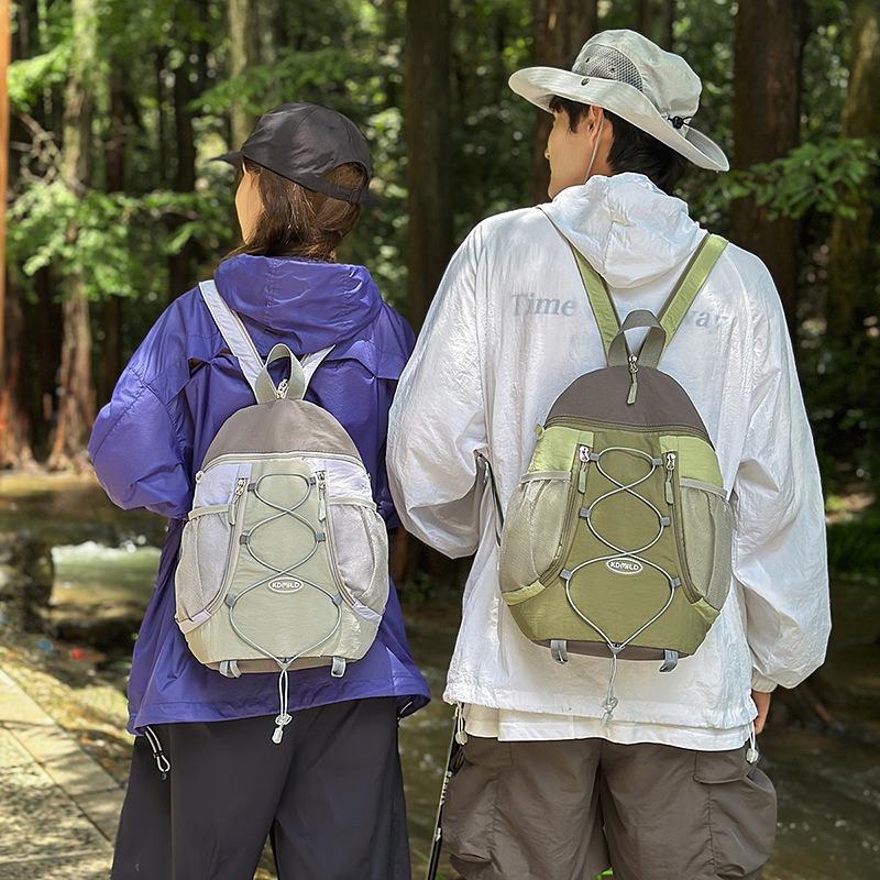 The New Schoolbag Is High-value, Fresh and Sweet, Contrasting Color Splicing Backpack, Couple Lightweight and Large-capacity Backpack.