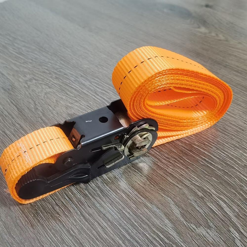 3m For Safe Luggage Transport Heavy-Duty Car & Truck Front Cargo Ratchet Strap with Metal Buckle - Adjustable, Secure Tie-Down