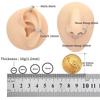 G23 Titanium Nose Ring Piercing 16G Double Layer Hollow Hinged Septum Ear Cartilage Tragus Spiral Piercing Earring Body Jewelry