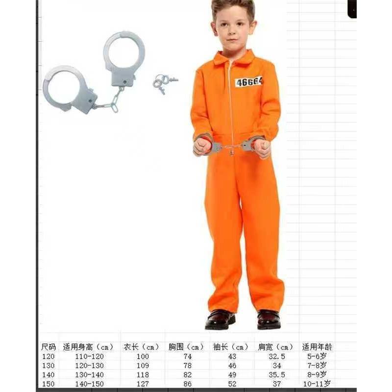 Adult cosplay costume Halloween prisoner costume Prison prisoner cosplay costume Orange uniform
