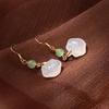 Chinese Style Safe Lock Ear Hook Women'S New Chinese Style Light Luxury Earrings Niche Design Earrings Temperament Versatile Earrings