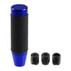 INFINAUTO 13cm Cylinder Shift Knob Auto Manual Car Gear Shift Knob with 3 Adapters Aluminum Alloy Blue 1 Set