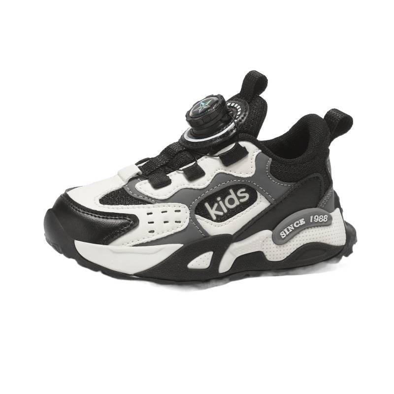 Classmate 25 years old new boys and children running shoes breathable mesh sneakers shock-absorbing double mesh button running shoes