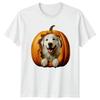 Dog Peeking Out Of Pumpkin TShirt Halloween Pumpkin Dogs Dogs Halloween Gift