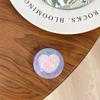 Small Fresh Laser Crystal Ball Flower Sequin Mobile Phone Airbag Bracket Paste Dream Girl Heart Ring