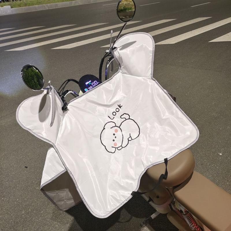 Universal Waterproof Electric Vehicle Windshield Sunshade: Windproof, Heat-Insulating, Thin Style for Motorcycle & Battery Car