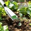 Handschaufel aus Edelstahl Blattspaten für Gartenarbeit Unkrautjäten Graben Pflanzen Umpflanzen Kelle Blumenerde Schaufel Werkzeug