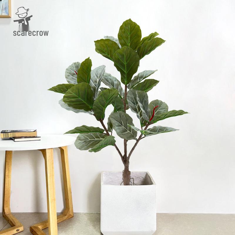 Artificial Green Plant Bonsai: Black Swan Fake Potted Tree for Indoor Decoration