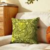 Curve Floral Pattern Cushion Cover Plush Fabric Soft DoubleSided Printed Sofa Warm Winter Home Gift Pillow Cover
