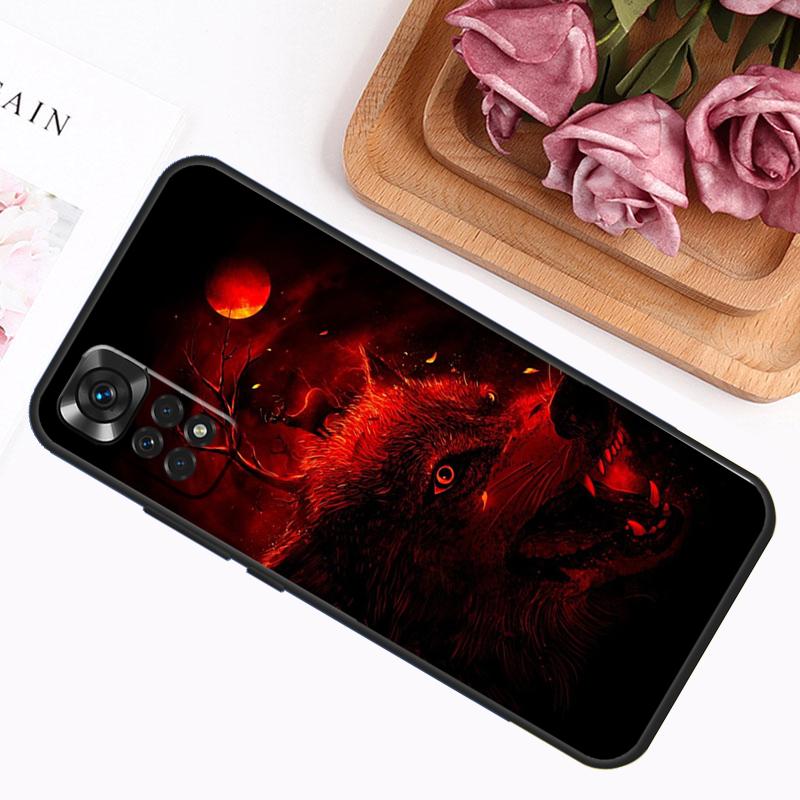 Angry Wolf Case For Xiaomi Redmi Note 14 12 11 9 10 13 Pro 9S 10S 11S 12S Redmi 13C 14C 10C 12C Cover