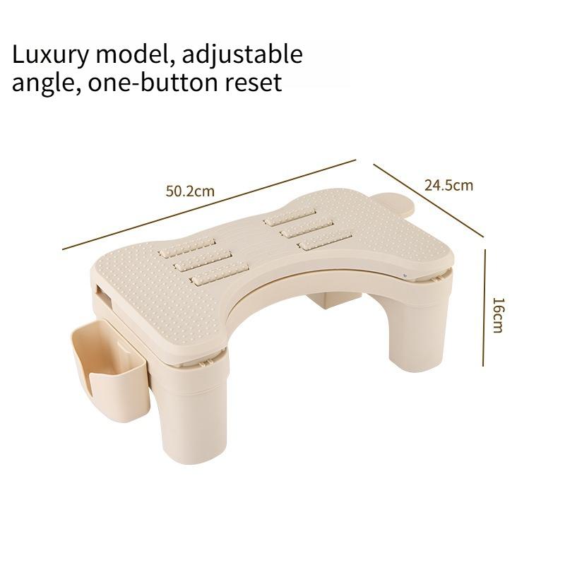Ergonomic Toilet Step Stool for Home Office Anti Leg Crossing Footrest Creative Bathroom Stool for Better Posture