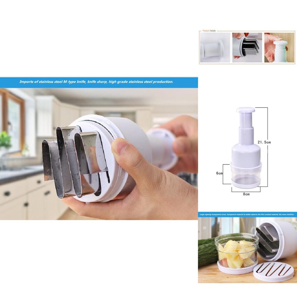 Kitchen Multifunction Garlic And Onion Chopper With Stainless Steel Blade For Home Cooking