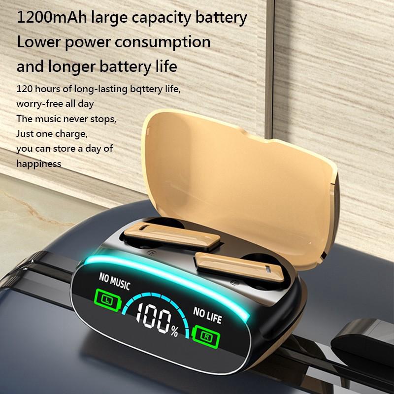 Wireless Long Battery Life Earbuds Simulated Log Bluetooth 5.3 Headset Touch Control Support Emergency Phone Charging