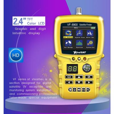 HD Satfinder Star Search VF-8900D DVB-S2 Satellite Meter Satellite Finder Built-in Flashlight