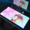 RGB Mouse Pad Laptop Game Hololive Natsuiro Matsuri Keyboard Pad PC Computer Kawaii Desk Mouse Mat HD Accessories Anime Mousepad
