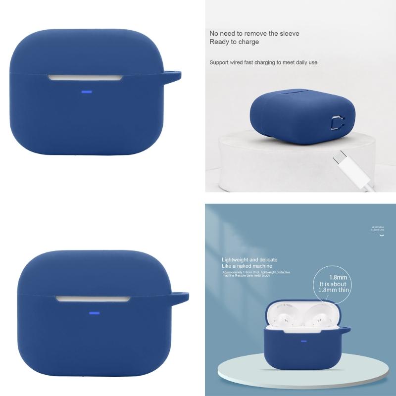 Kryt sluchátek pro W04 Plus Sluchátka Měkké silikonové pouzdro Flexibilní kryt Voděodolná kůže